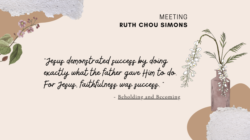 Meeting Ruth Chou Simons